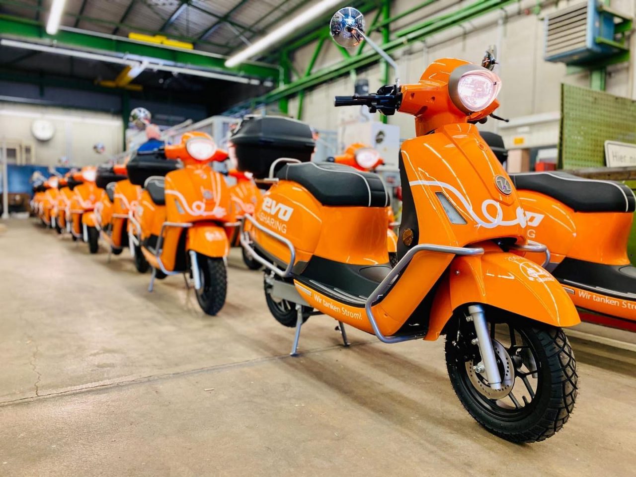 evo Sharing E-Scooter von Kumpan